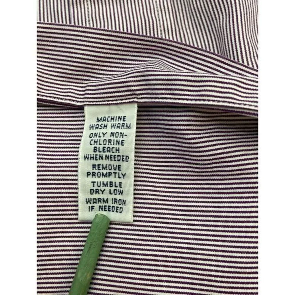 Polo Ralph Lauren Andrew Mens Purple Pinstripe Button Up‎ Shirt 17 1/2 34/35